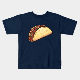 Cartoon taco Kids T-Shirt